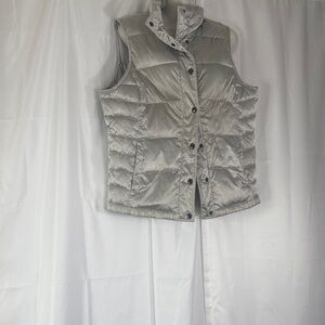 Lands' End Women's Shiny Silver Vest